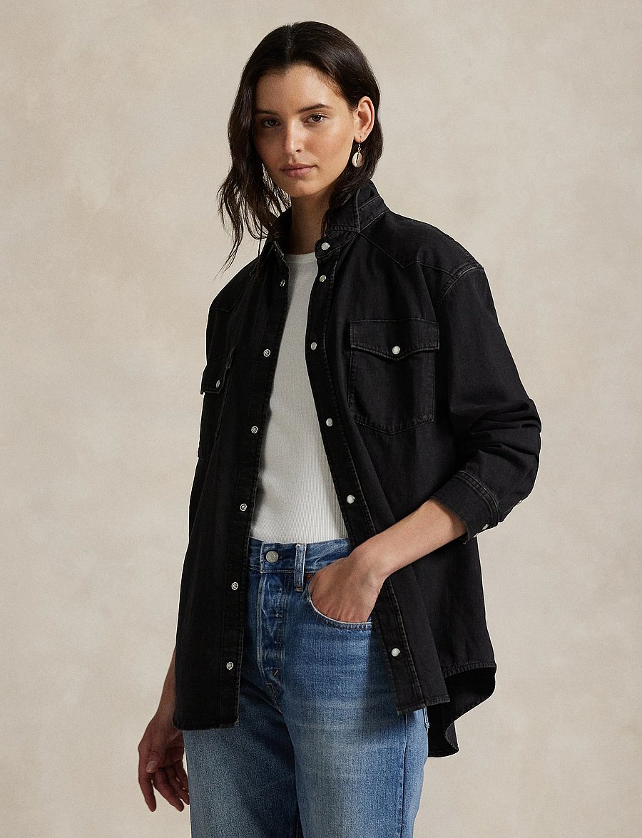 Polo Ralph Lauren - Big Fit Denim Western Shirt - bizella wash - 3