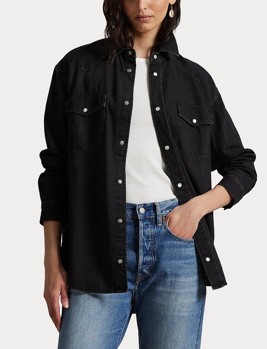Polo Ralph Lauren - Big Fit Denim Western Shirt - bizella wash - 5