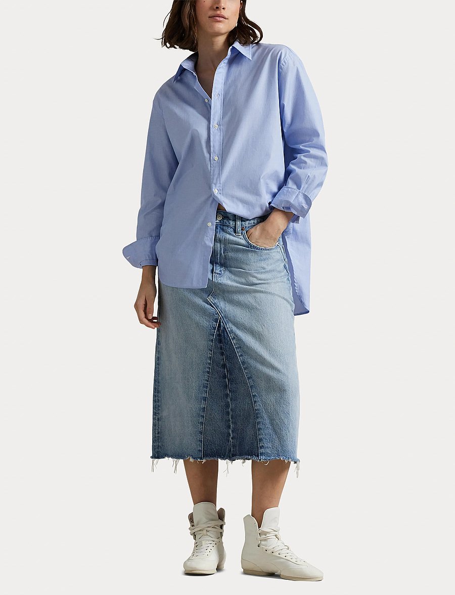 Polo Ralph Lauren - Paneled Denim A-Line Skirt - jupes en jeans - lindale wsh - 4