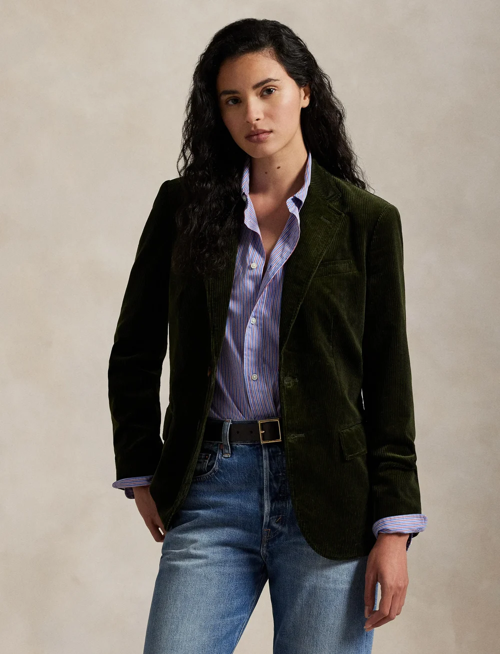 Polo Ralph Lauren - Cotton Corduroy Blazer - einreihige blazer - olive - 3