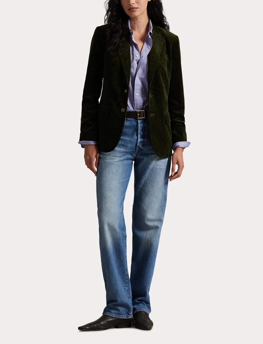 Polo Ralph Lauren - Cotton Corduroy Blazer - einreihige blazer - olive - 4