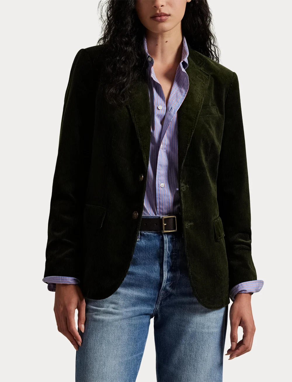 Polo Ralph Lauren - Cotton Corduroy Blazer - einreihige blazer - olive - 5