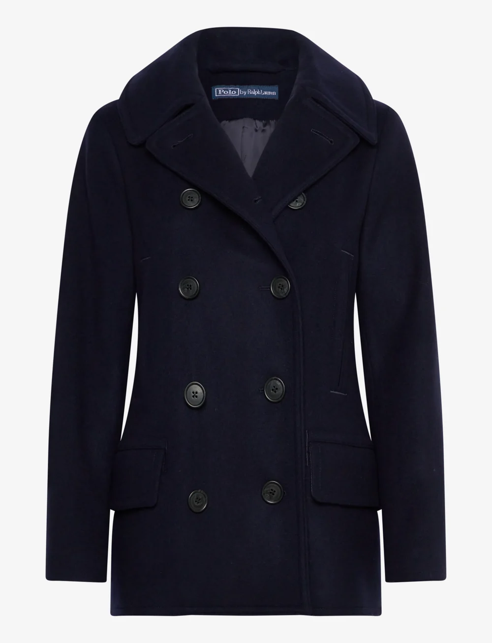 Polo Ralph Lauren - Wool Melton Peacoat - wool coats - ink - 0