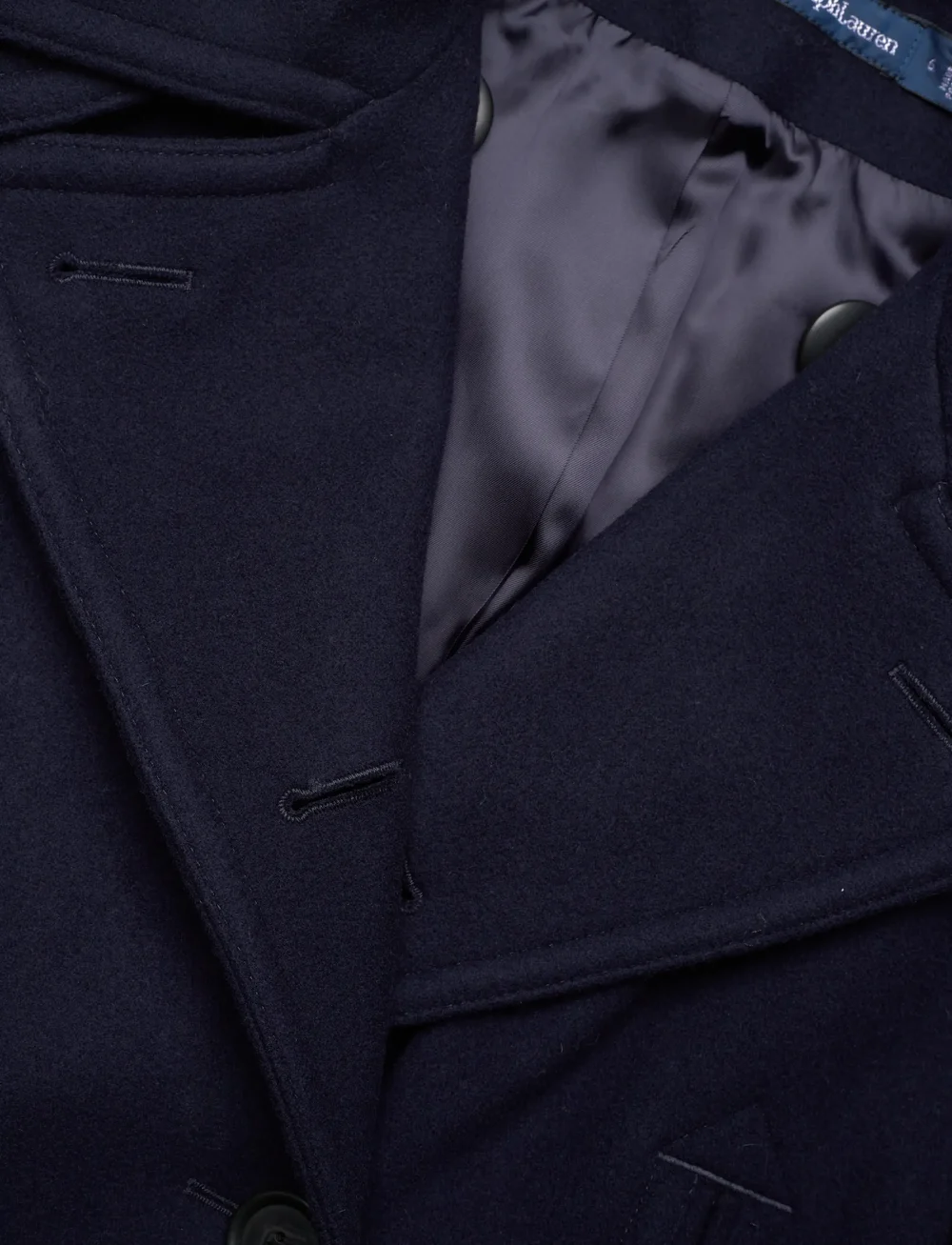 Polo Ralph Lauren - Wool Melton Peacoat - wool coats - ink - 3
