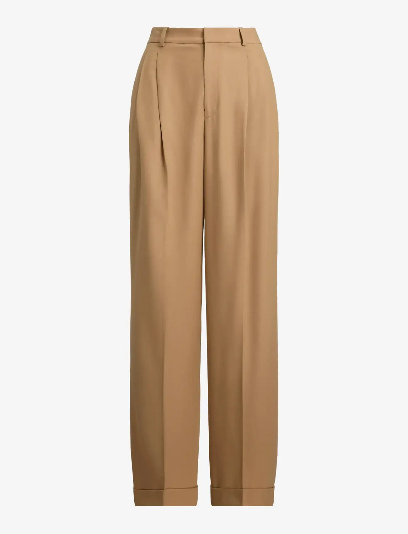 Polo Ralph Lauren - Flannel Wide-Leg Pant - kostymbyxor - camel - 1