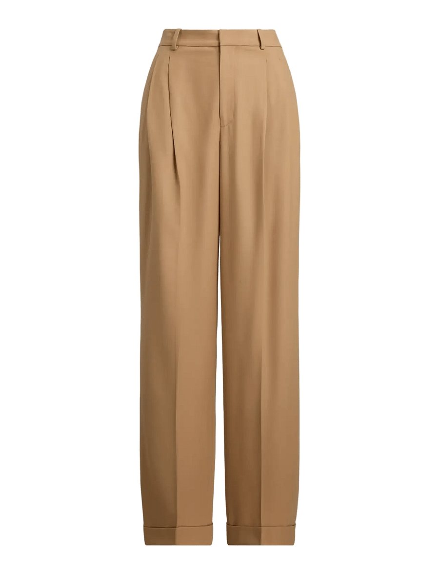 Polo Ralph Lauren - Flannel Wide-Leg Pant - pantalons habillés - camel - 1