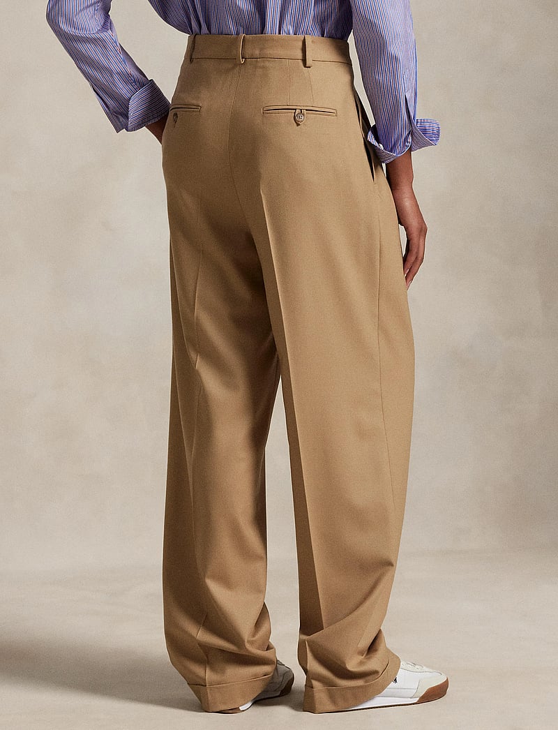 Polo Ralph Lauren - Flannel Wide-Leg Pant - pidulikud püksid - camel - 2