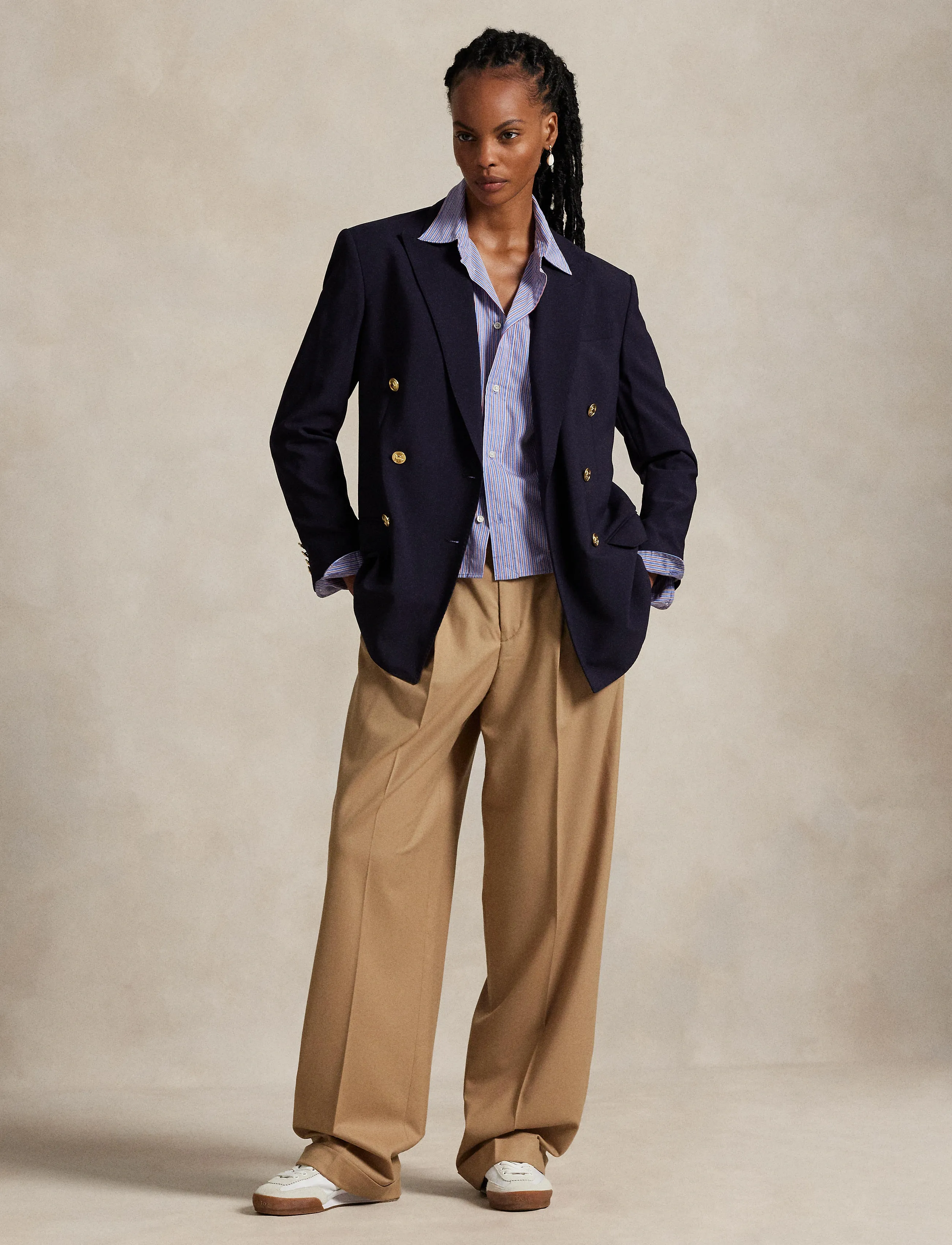 Polo Ralph Lauren - Flannel Wide-Leg Pant - pantalons habillés - camel - 3