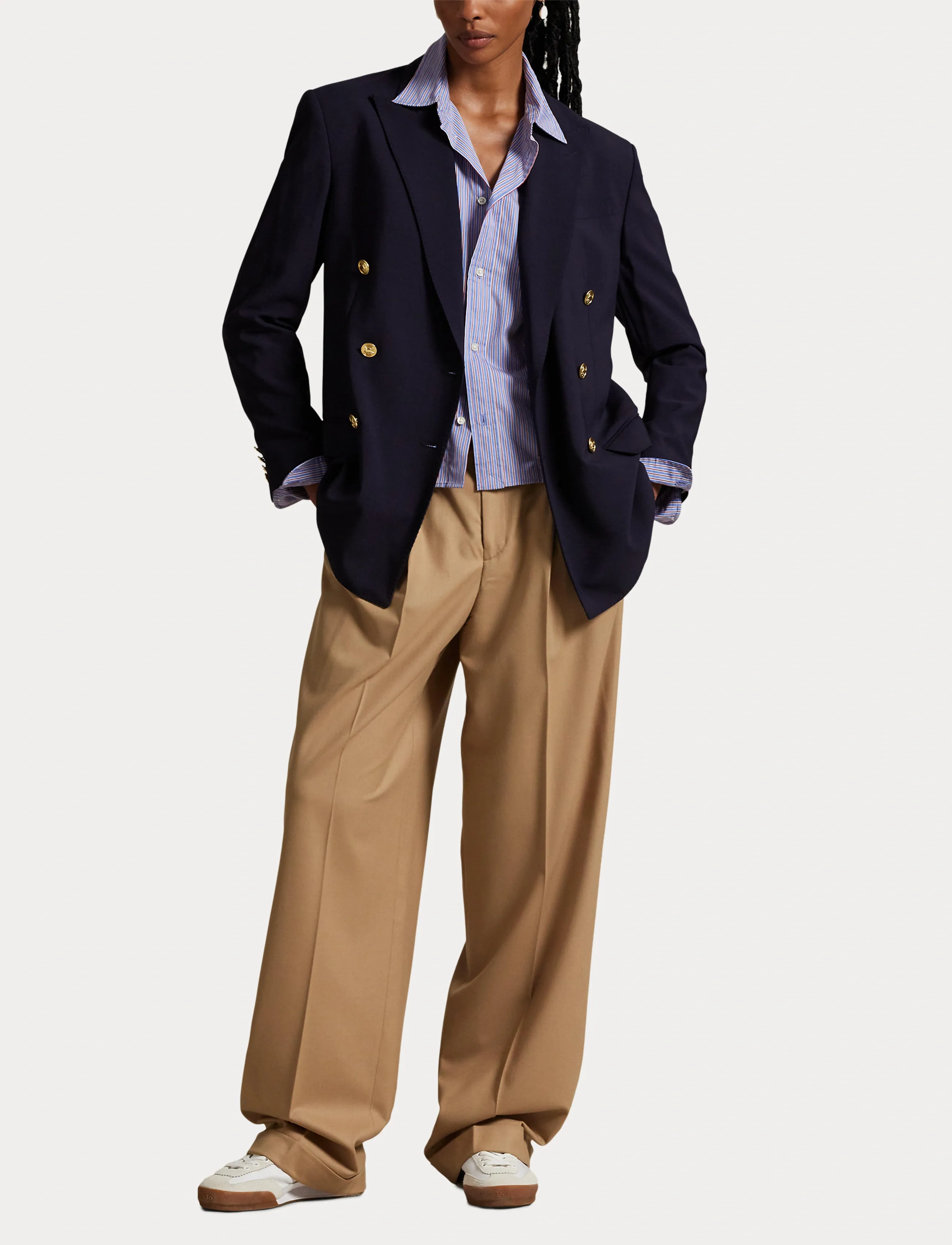 Polo Ralph Lauren - Flannel Wide-Leg Pant - pantalons habillés - camel - 4