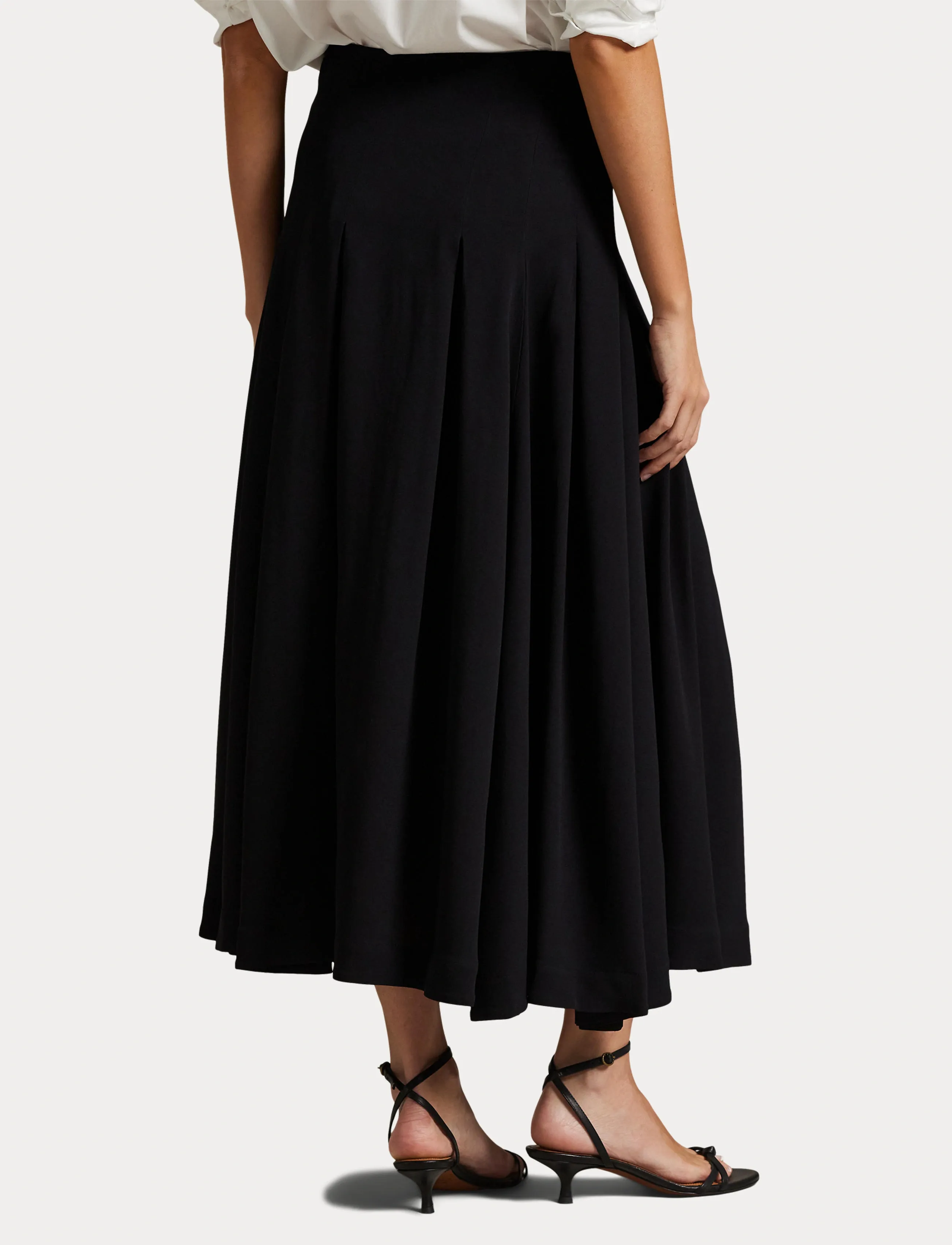 Polo Ralph Lauren Pleated Crepe A-Line Skirt kjolar dam – bild 6