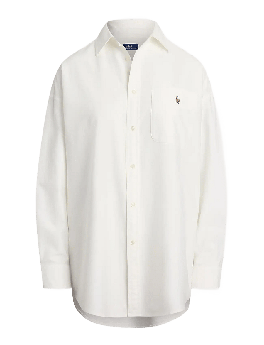 Polo Ralph Lauren - The Big Cotton Oxford Shirt - bsr white - 1
