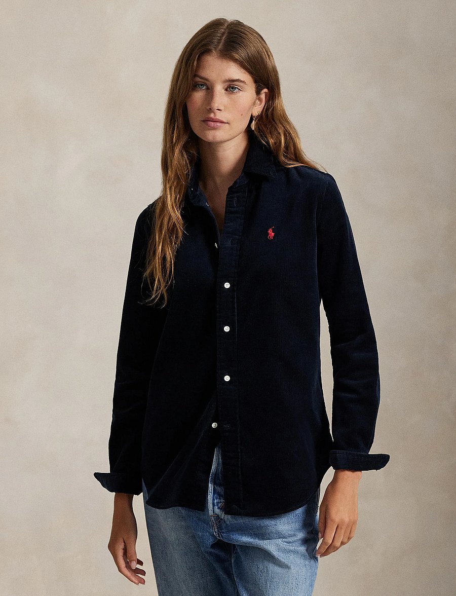 Polo Ralph Lauren - Stretch Slim Fit Cotton Corduroy Shirt - chemises en jeans - navy - 3