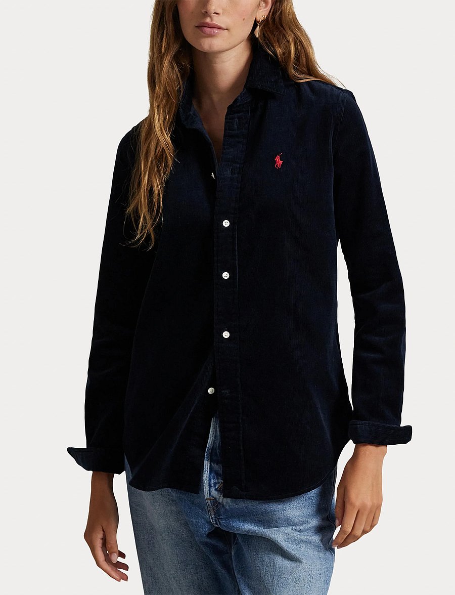 Polo Ralph Lauren - Stretch Slim Fit Cotton Corduroy Shirt - chemises en jeans - navy - 5