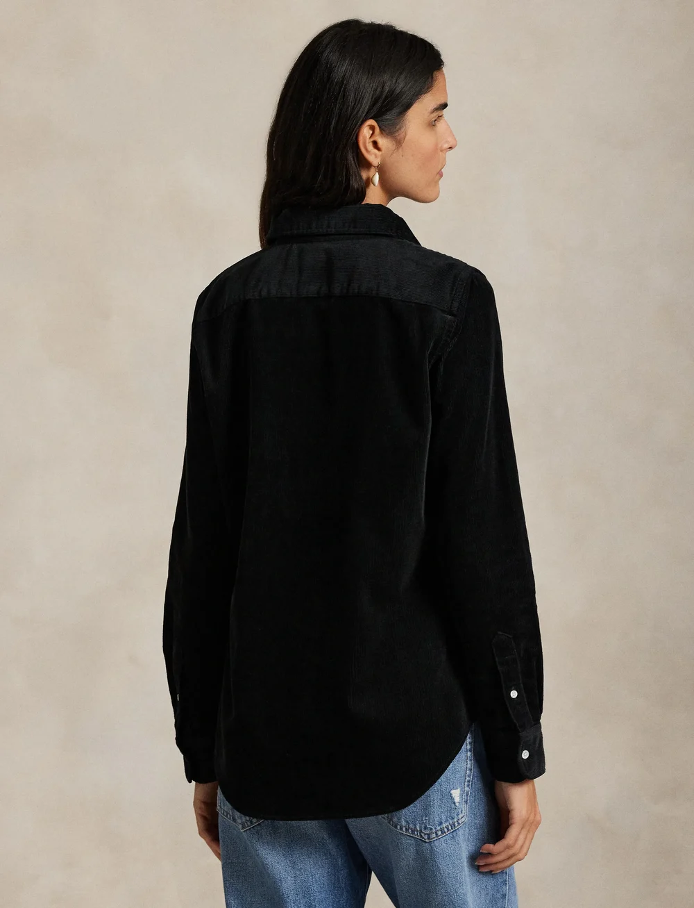 Polo Ralph Lauren - Stretch Slim Fit Cotton Corduroy Shirt - denimskjorter - polo black - 2