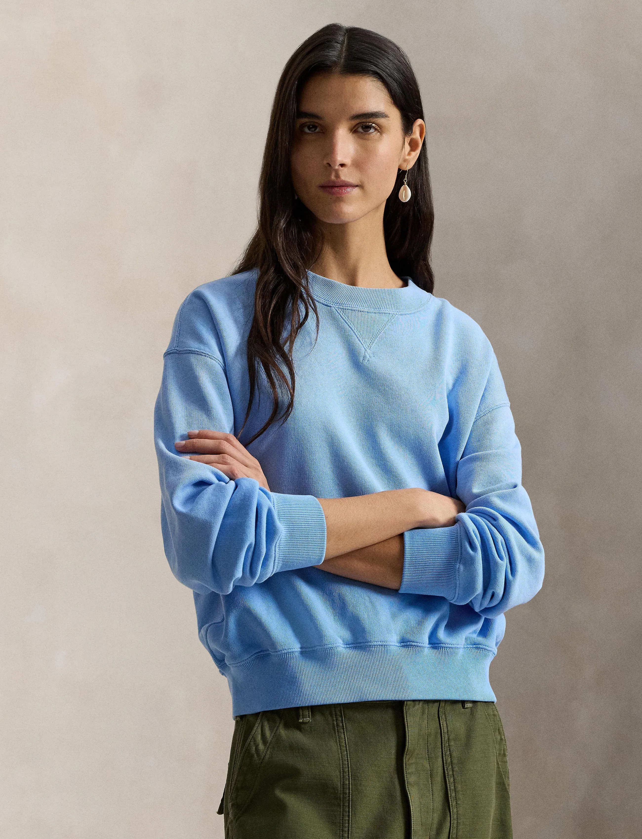 Polo Ralph Lauren ISLAND FLC-KNT-SWEATSHIRT - Ralph Lauren - CHATHAM BLUE / blue