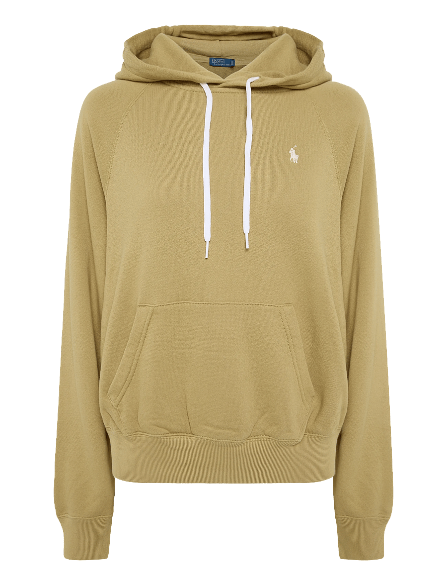 Polo Ralph Lauren - Shrunken Fit Lightweight Fleece Hoodie - hættetrøjer - classic camel - 0