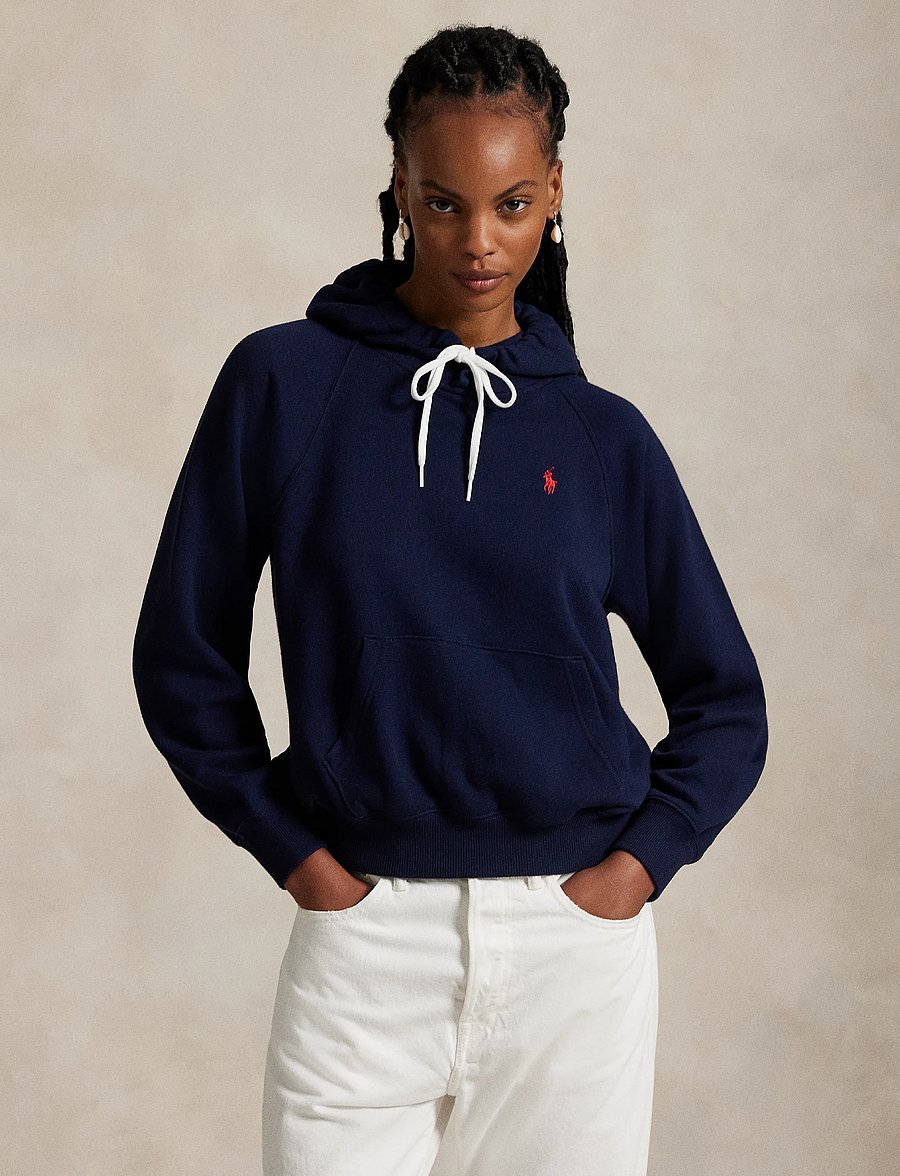 Polo Ralph Lauren - Shrunken Fit Lightweight Fleece Hoodie - hoodies - cruise navy - 2