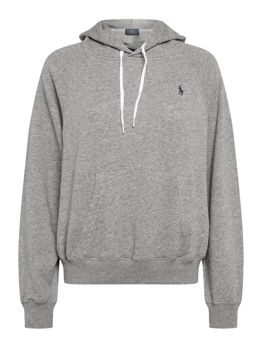 Polo Ralph Lauren - Shrunken Fit Lightweight Fleece Hoodie - hoodies - dark vintage heat - 0