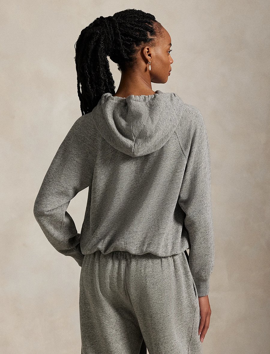 Polo Ralph Lauren - Shrunken Fit Lightweight Fleece Hoodie - kapuutsiga pusad - dark vintage heat - 3