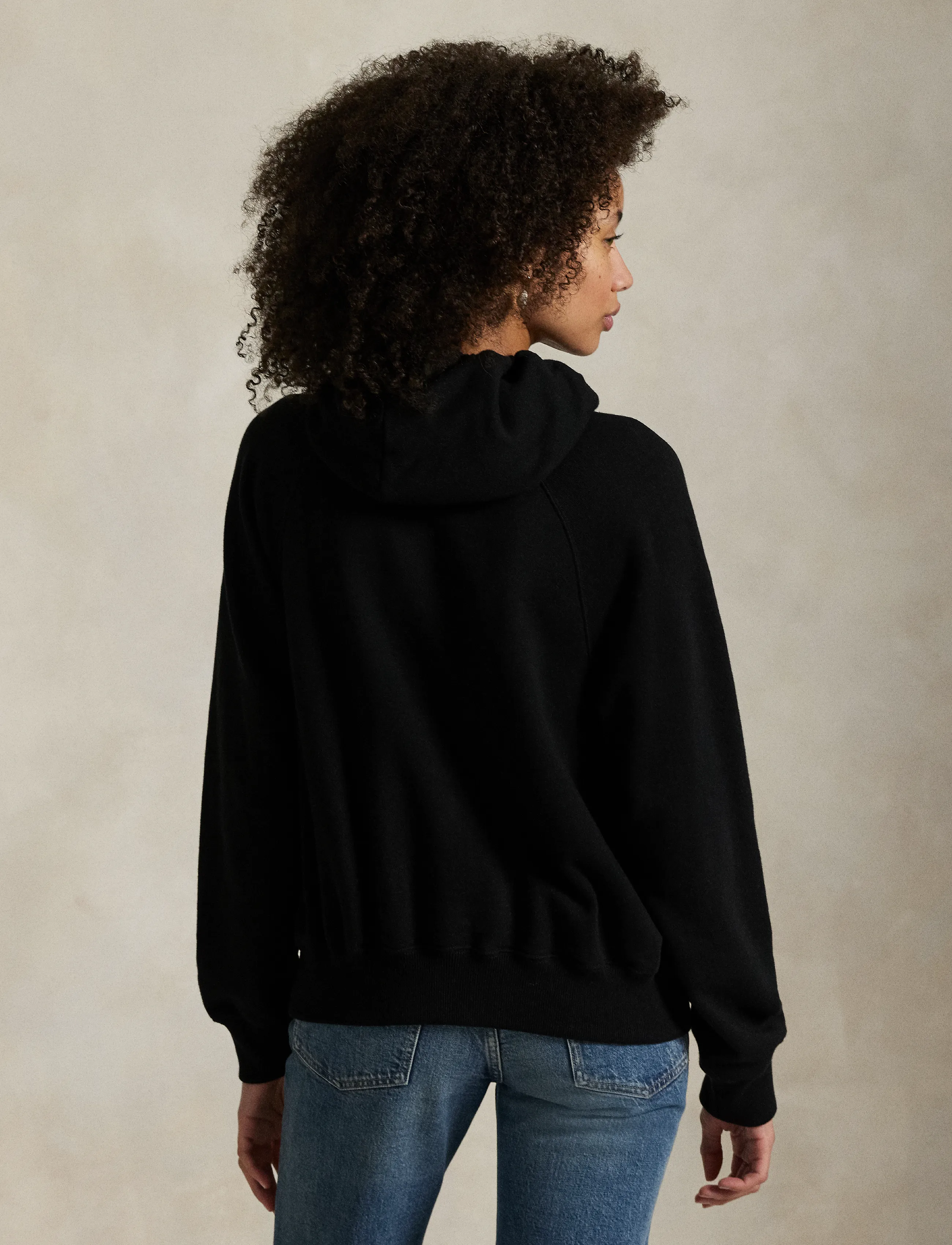 Polo Ralph Lauren - Shrunken Fit Lightweight Fleece Hoodie - hættetrøjer - polo black - 4
