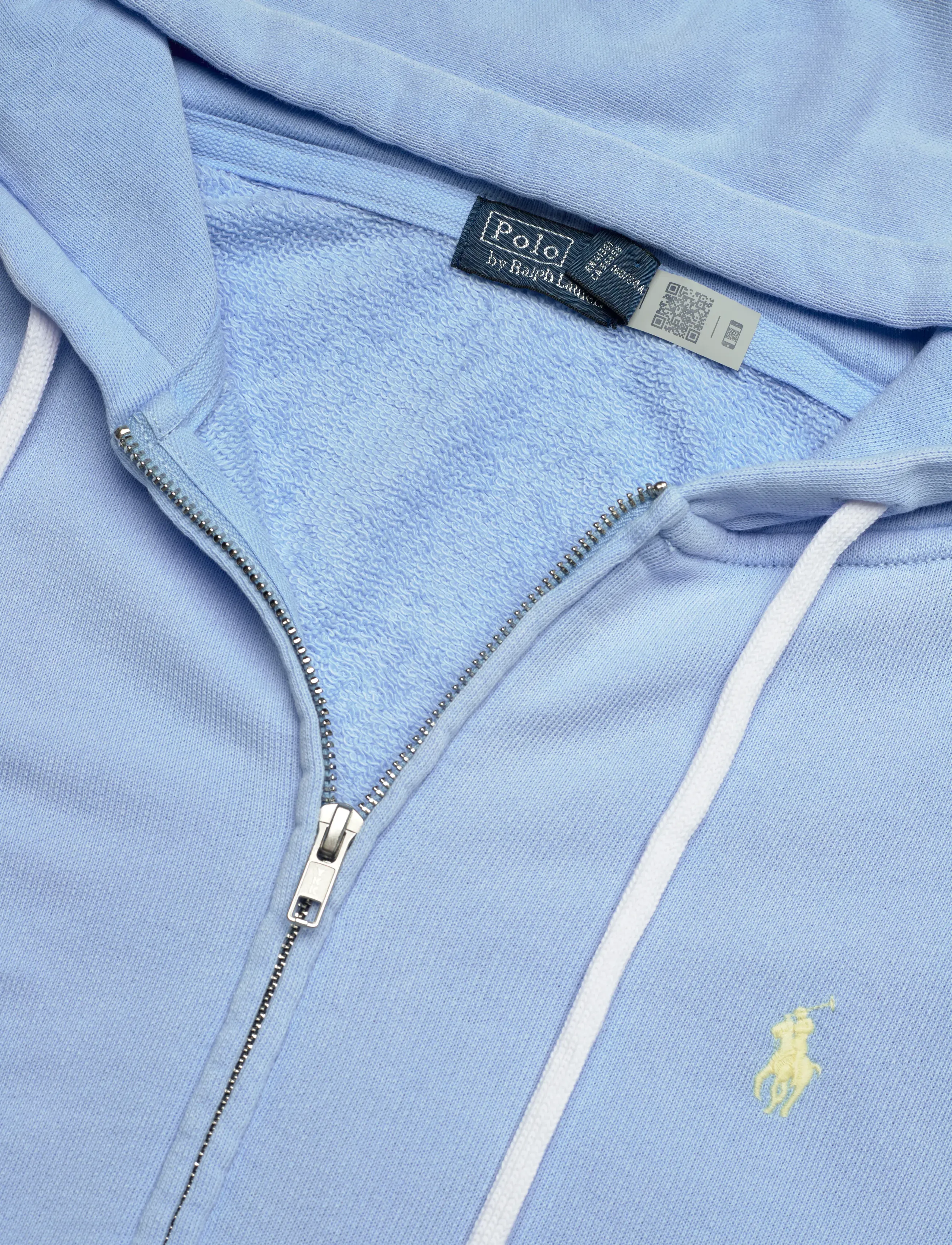 Polo Ralph Lauren - Lightweight Fleece Full-Zip Hoodie - sweatshirts & hættetrøjer - baby blue - 2