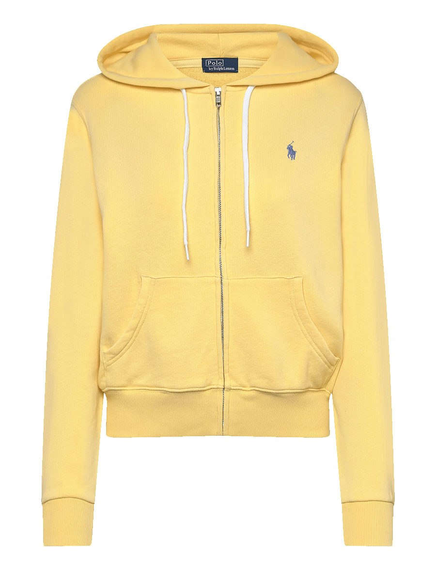 Polo Ralph Lauren - Lightweight Fleece Full-Zip Hoodie - sweatshirts & hættetrøjer - banana peel - 0