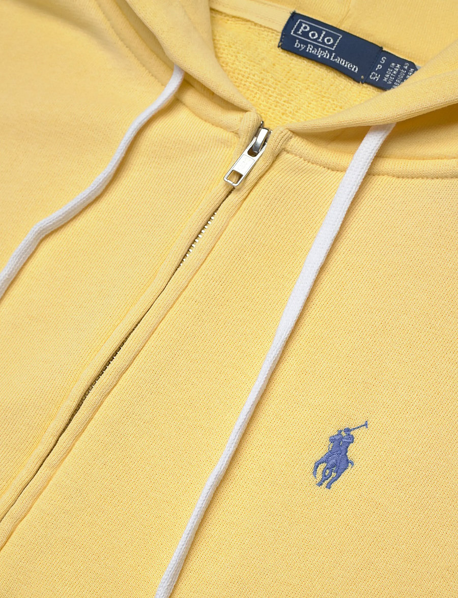 Polo Ralph Lauren - Lightweight Fleece Full-Zip Hoodie - sweatshirts & hættetrøjer - banana peel - 2