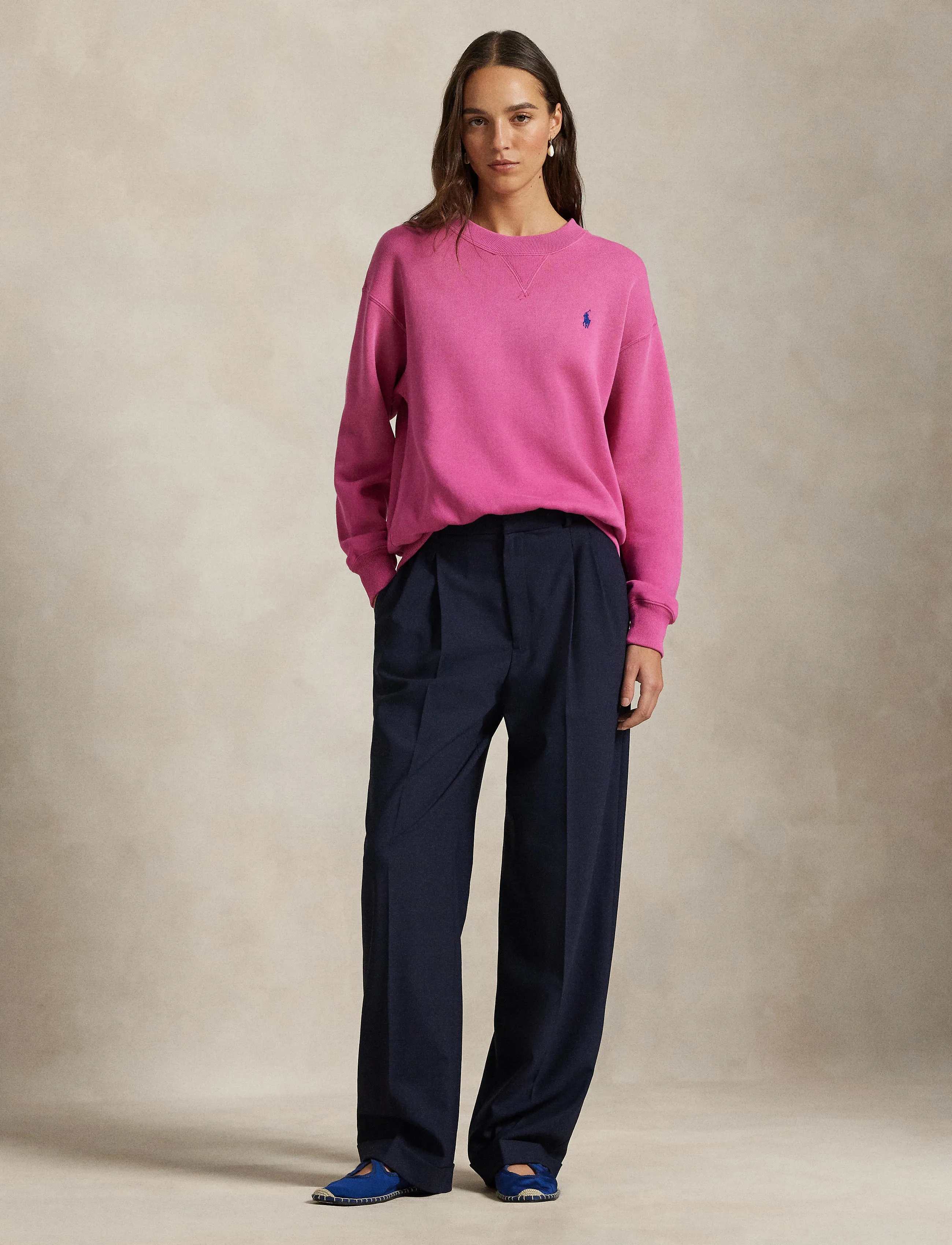 Polo Ralph Lauren Fleece Crewneck - Ralph Lauren - ACCENT PINK / pink/rose
