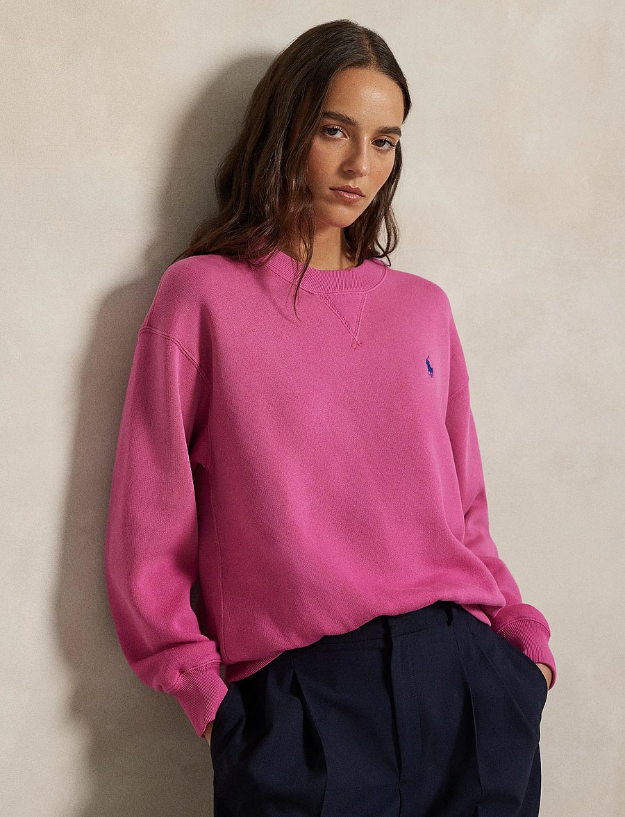 Polo Ralph Lauren - Fleece Crewneck - sweatshirts & hoodies - accent pink - 5