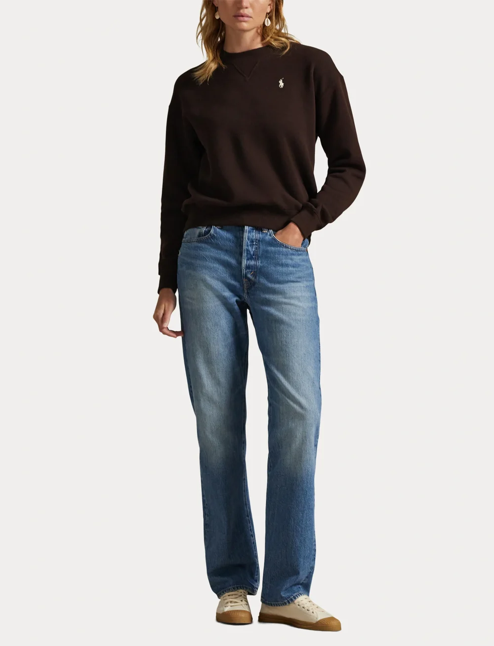 Polo Ralph Lauren - Fleece Crewneck - sweatshirts & hættetrøjer - circuit brown - 4