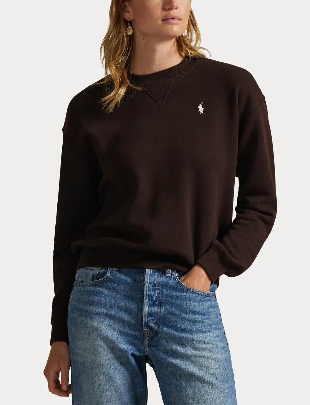 Polo Ralph Lauren - Fleece Crewneck - sweatshirts & hættetrøjer - circuit brown - 5