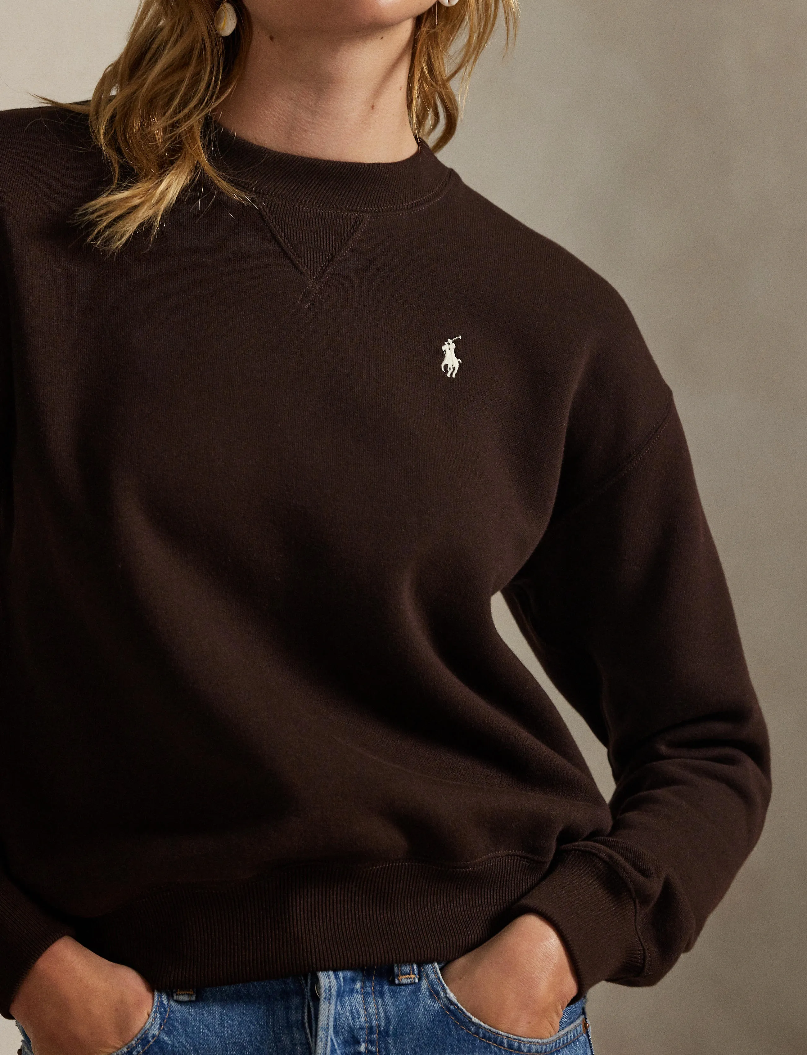 Polo Ralph Lauren Arctic Fleece-Knt-Sweatshirt dam – bild 7