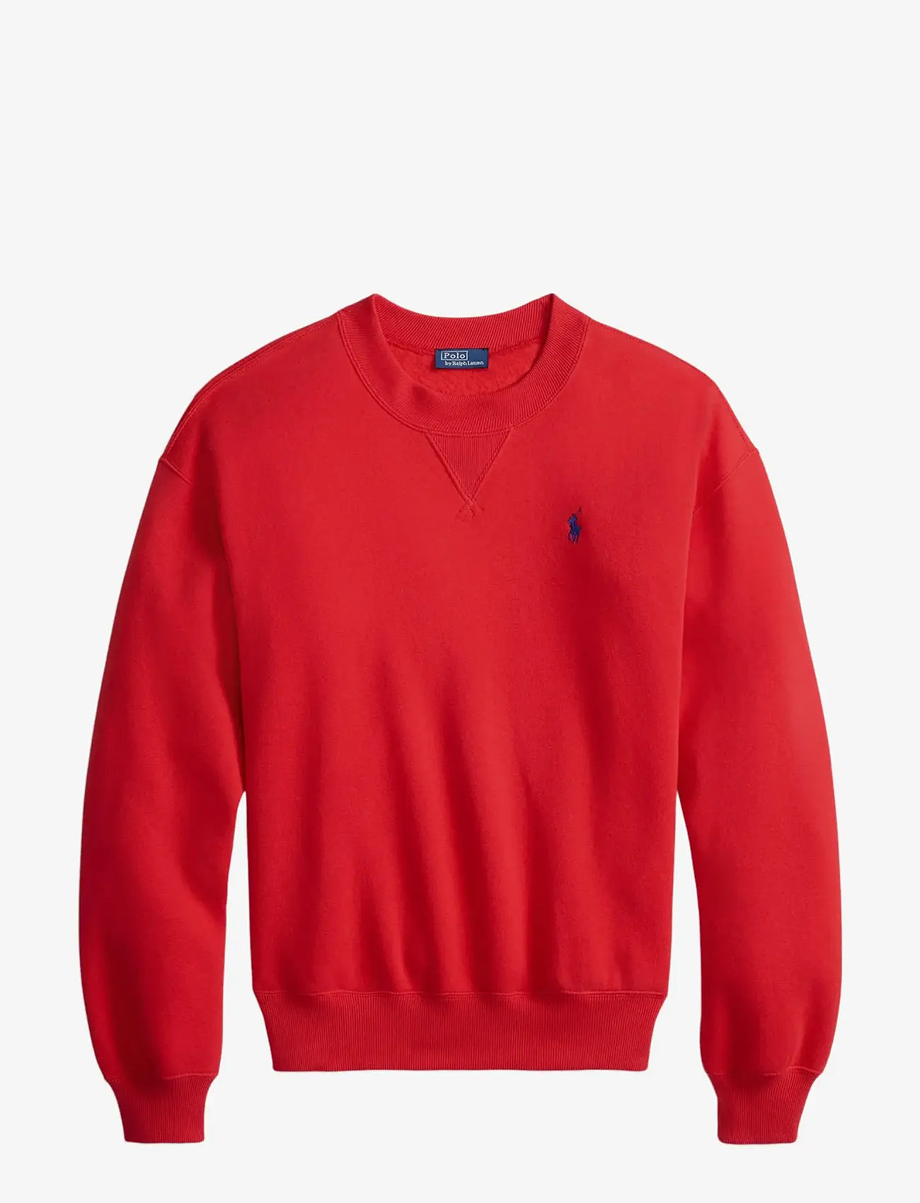 Polo Ralph Lauren - Fleece Crewneck - sweatshirts & hættetrøjer - deep orangey red - 1