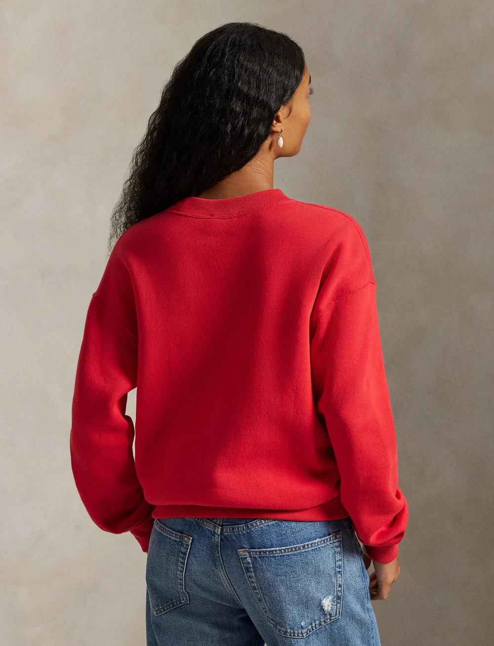 Polo Ralph Lauren - Fleece Crewneck - sweatshirts & hættetrøjer - deep orangey red - 2