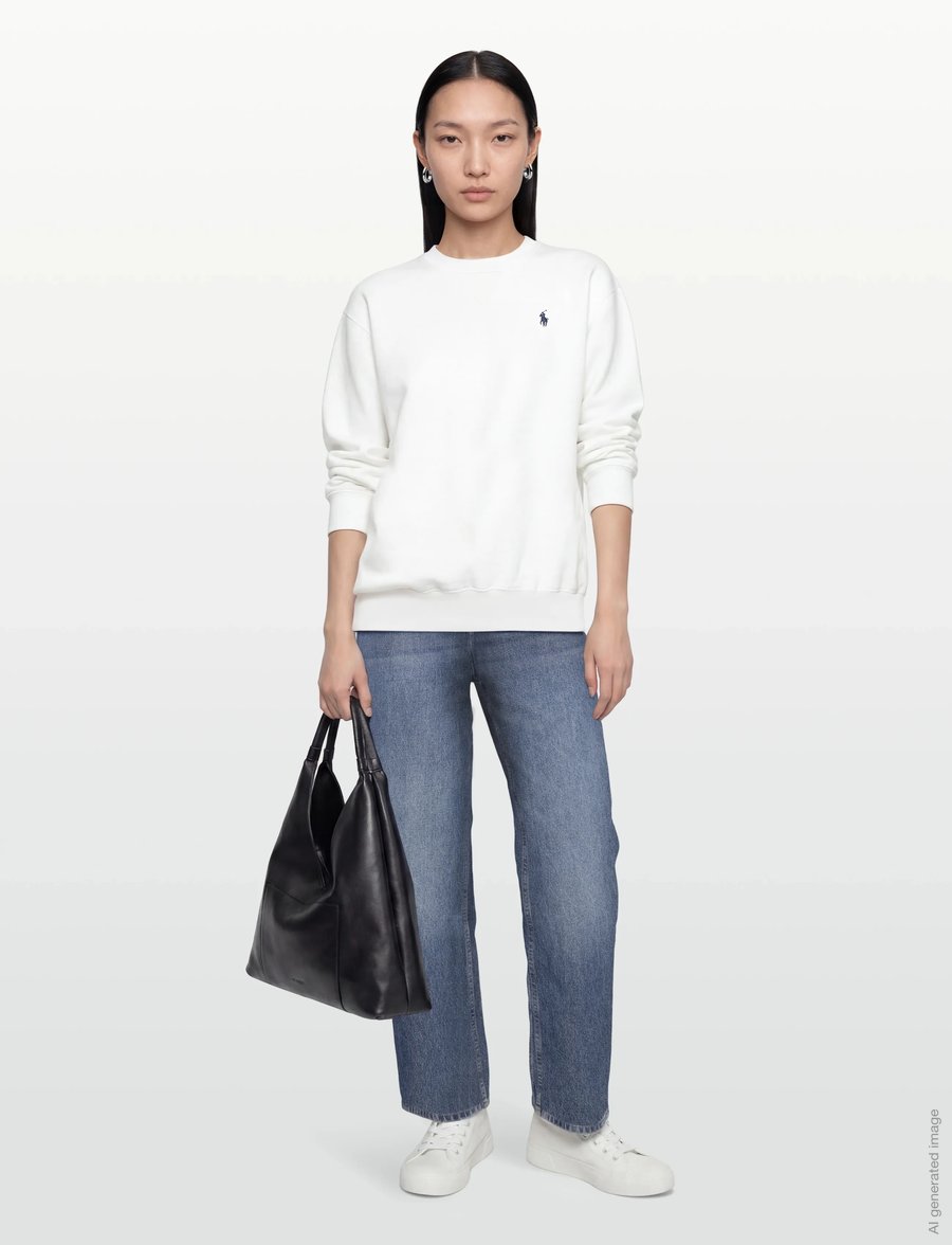 Polo Ralph Lauren - Fleece Crewneck - sweatshirts et sweats à capuche - white - 0
