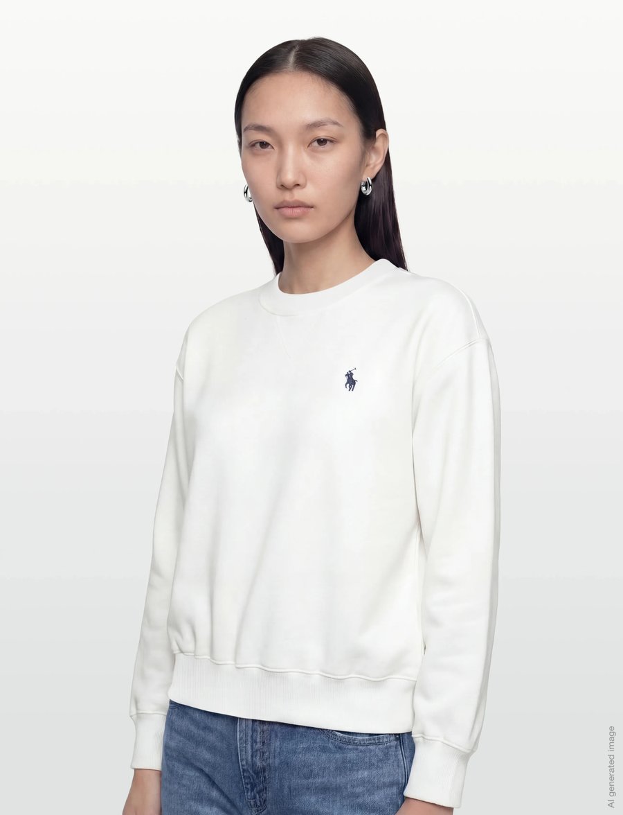 Polo Ralph Lauren - Fleece Crewneck - sweatshirts et sweats à capuche - white - 3