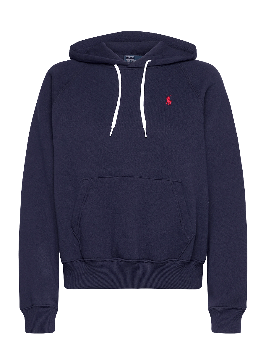 Polo Ralph Lauren - Shrunken Fit Fleece Hoodie - sweatshirts & hættetrøjer - cruise navy - 0
