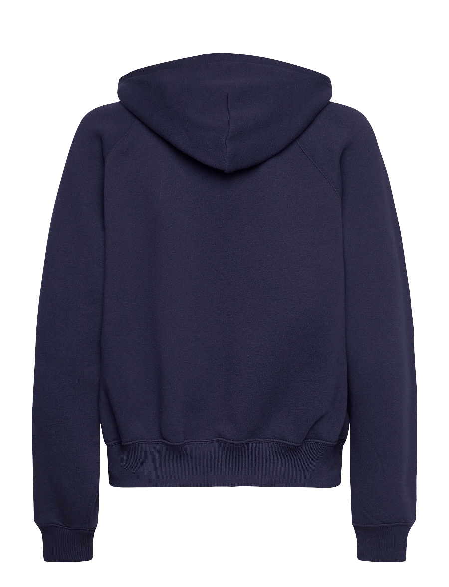 Polo Ralph Lauren - Shrunken Fit Fleece Hoodie - sweatshirts & hættetrøjer - cruise navy - 1