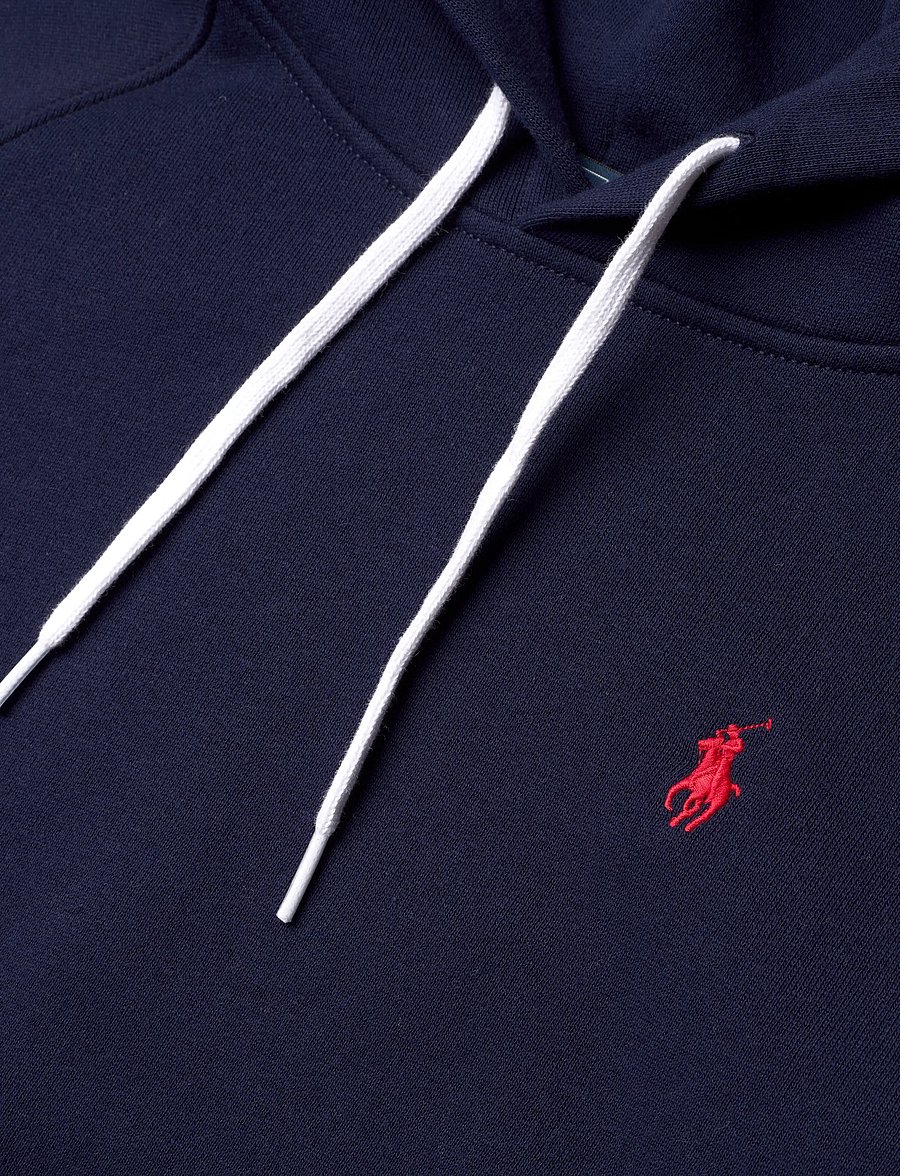 Polo Ralph Lauren - Shrunken Fit Fleece Hoodie - sweatshirts & hættetrøjer - cruise navy - 2
