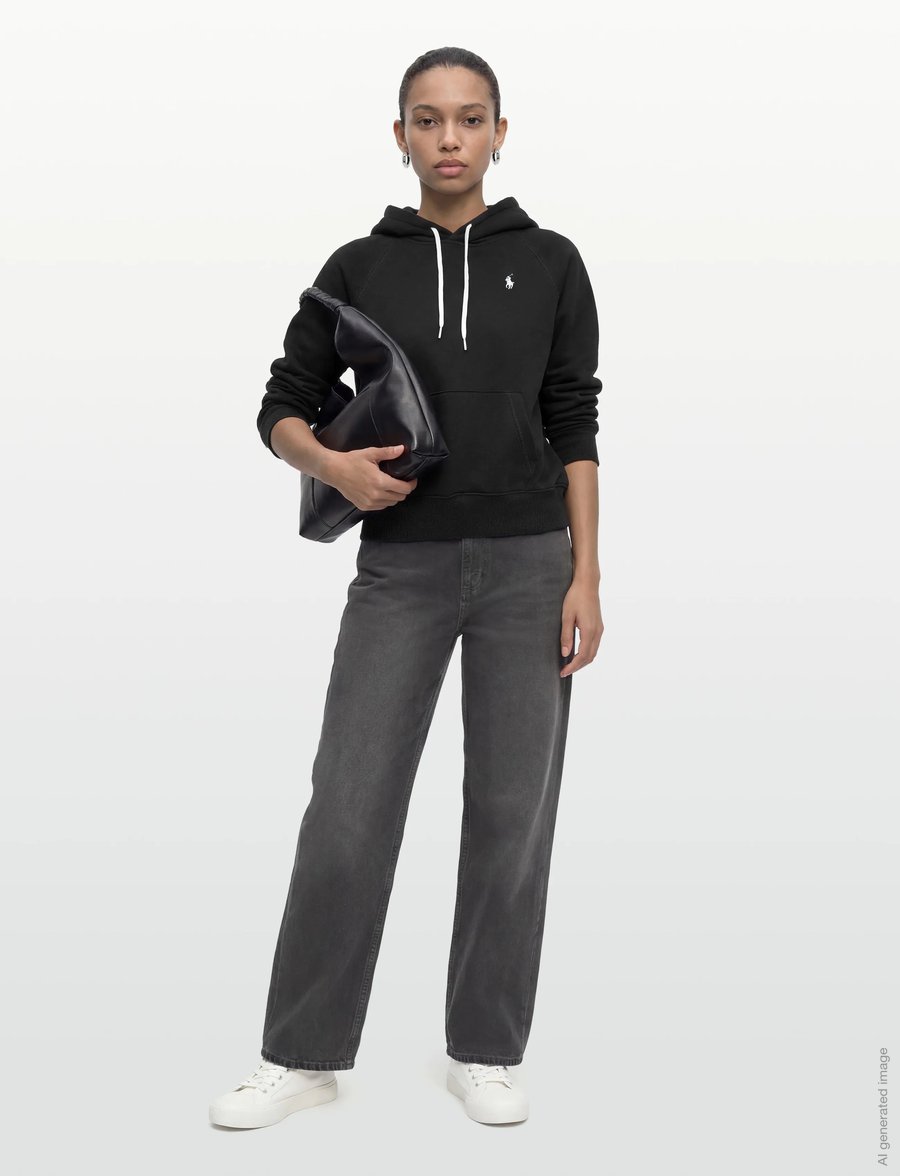 Polo Ralph Lauren - Shrunken Fit Fleece Hoodie - sweatshirts et sweats à capuche - polo black - 0