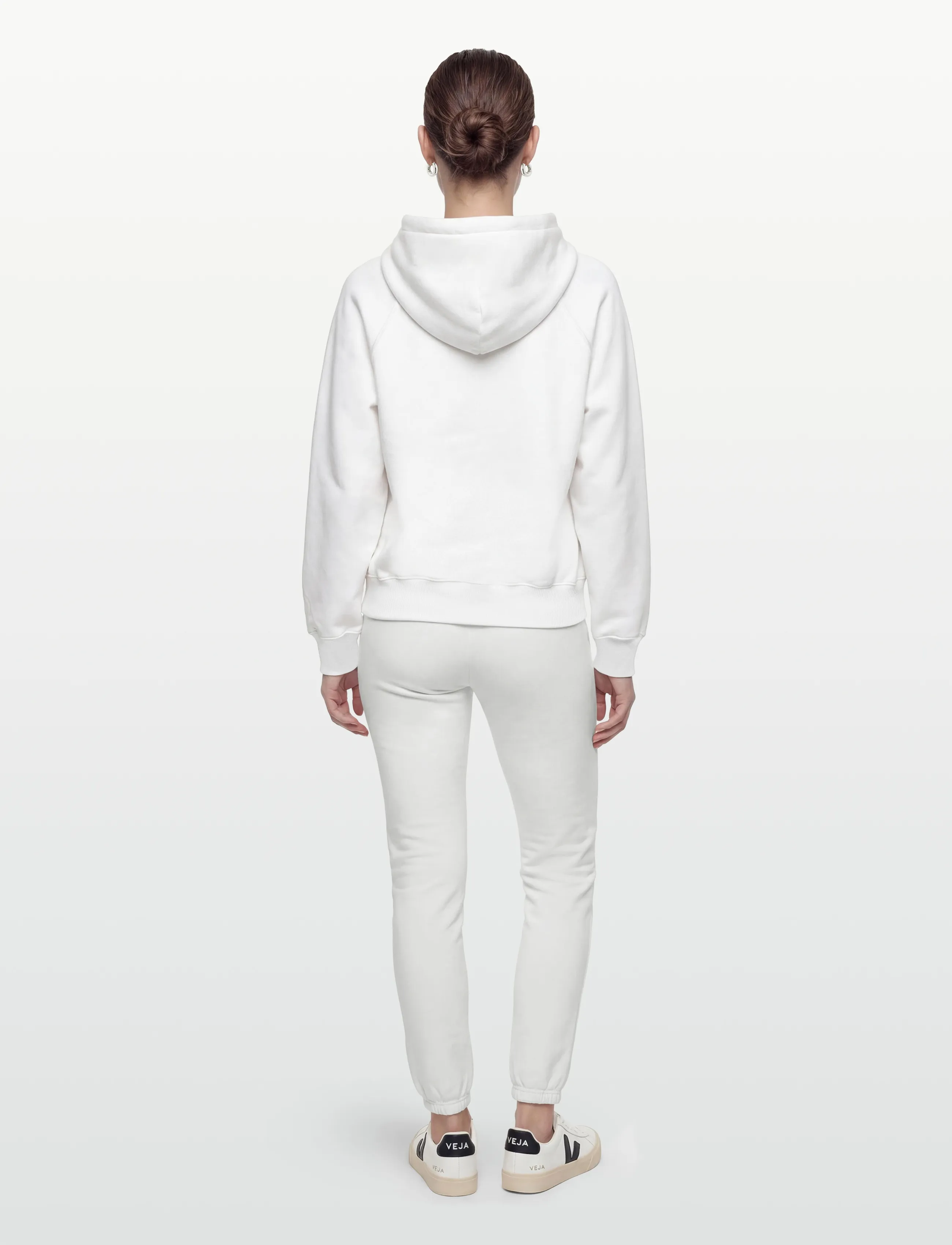 Polo Ralph Lauren - Shrunken Fit Fleece Hoodie - sweatshirts & hættetrøjer - white - 4