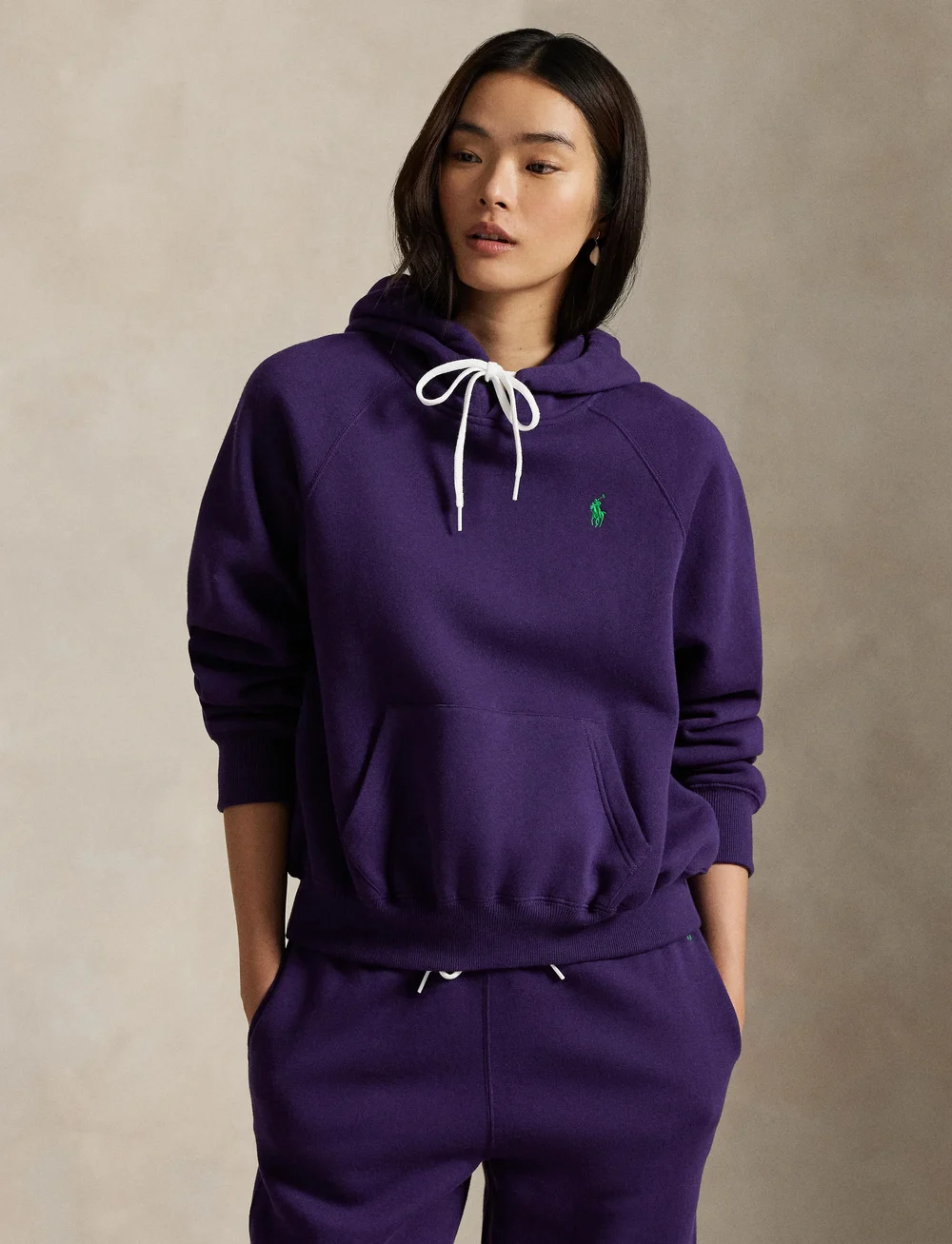 Polo Ralph Lauren - Shrunken Fit Fleece Hoodie - gensere og hettegensere - wimbledon purple - 3