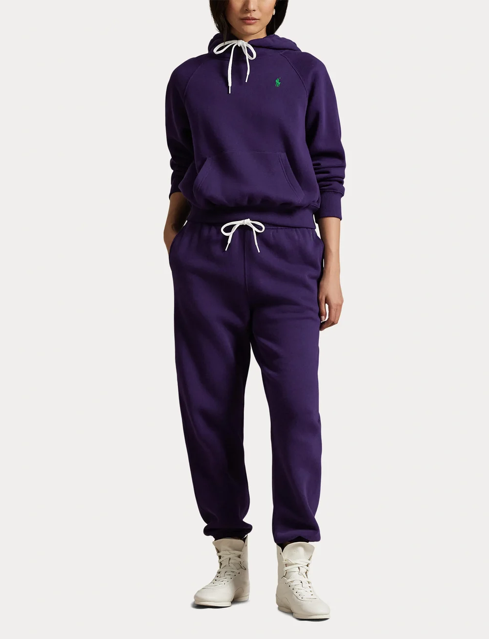 Polo Ralph Lauren - Shrunken Fit Fleece Hoodie - gensere og hettegensere - wimbledon purple - 4