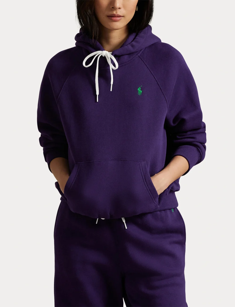 Polo Ralph Lauren - Shrunken Fit Fleece Hoodie - gensere og hettegensere - wimbledon purple - 5