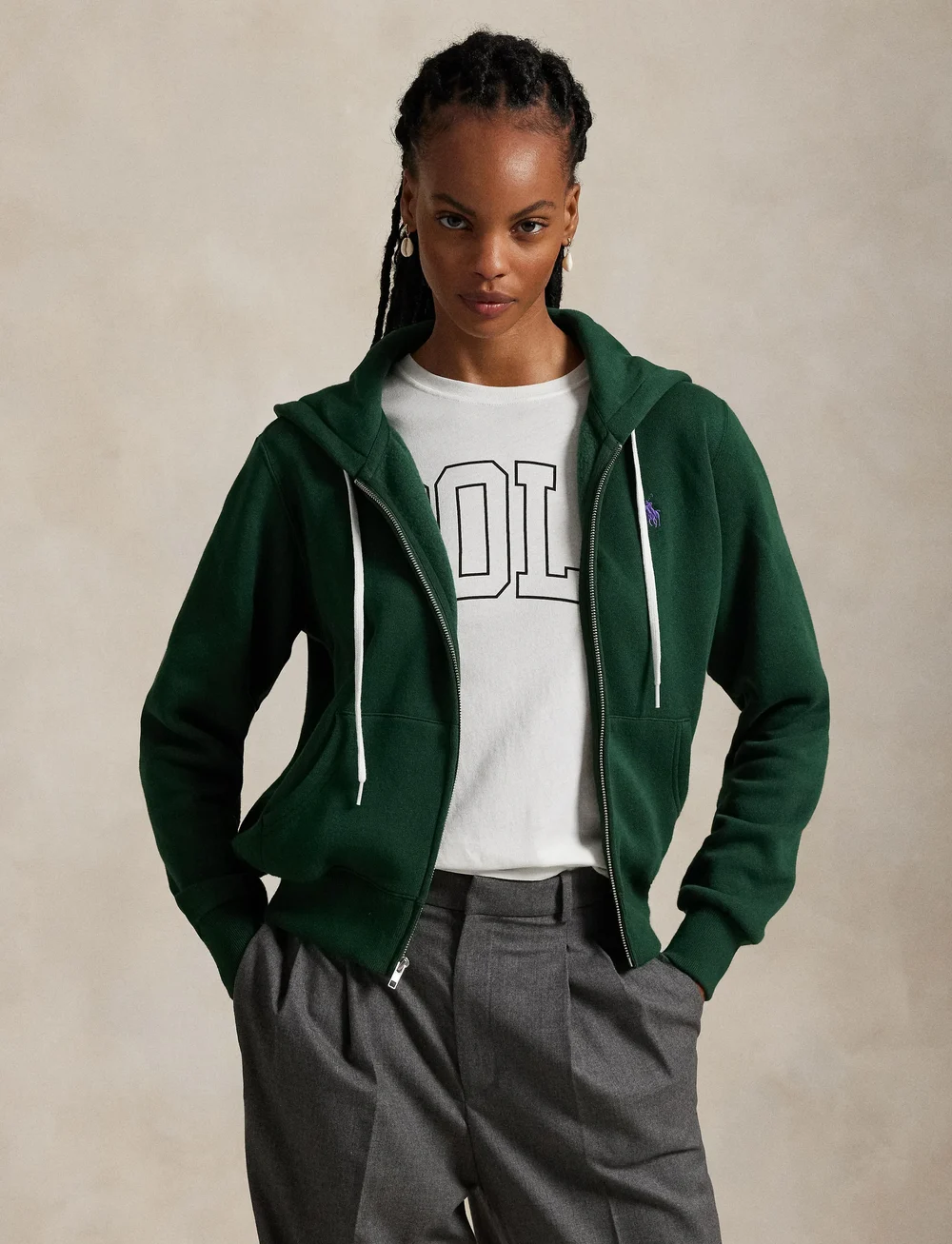 Polo Ralph Lauren - Fleece Full-Zip Hoodie - dressipluusid ja kapuutsiga dressipluusid - northwest pine - 3