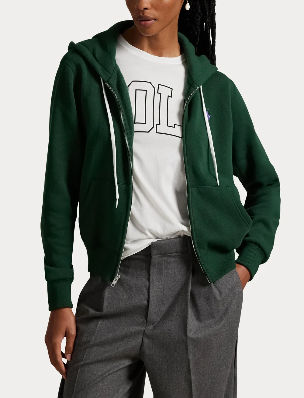 Polo Ralph Lauren - Fleece Full-Zip Hoodie - dressipluusid ja kapuutsiga dressipluusid - northwest pine - 5