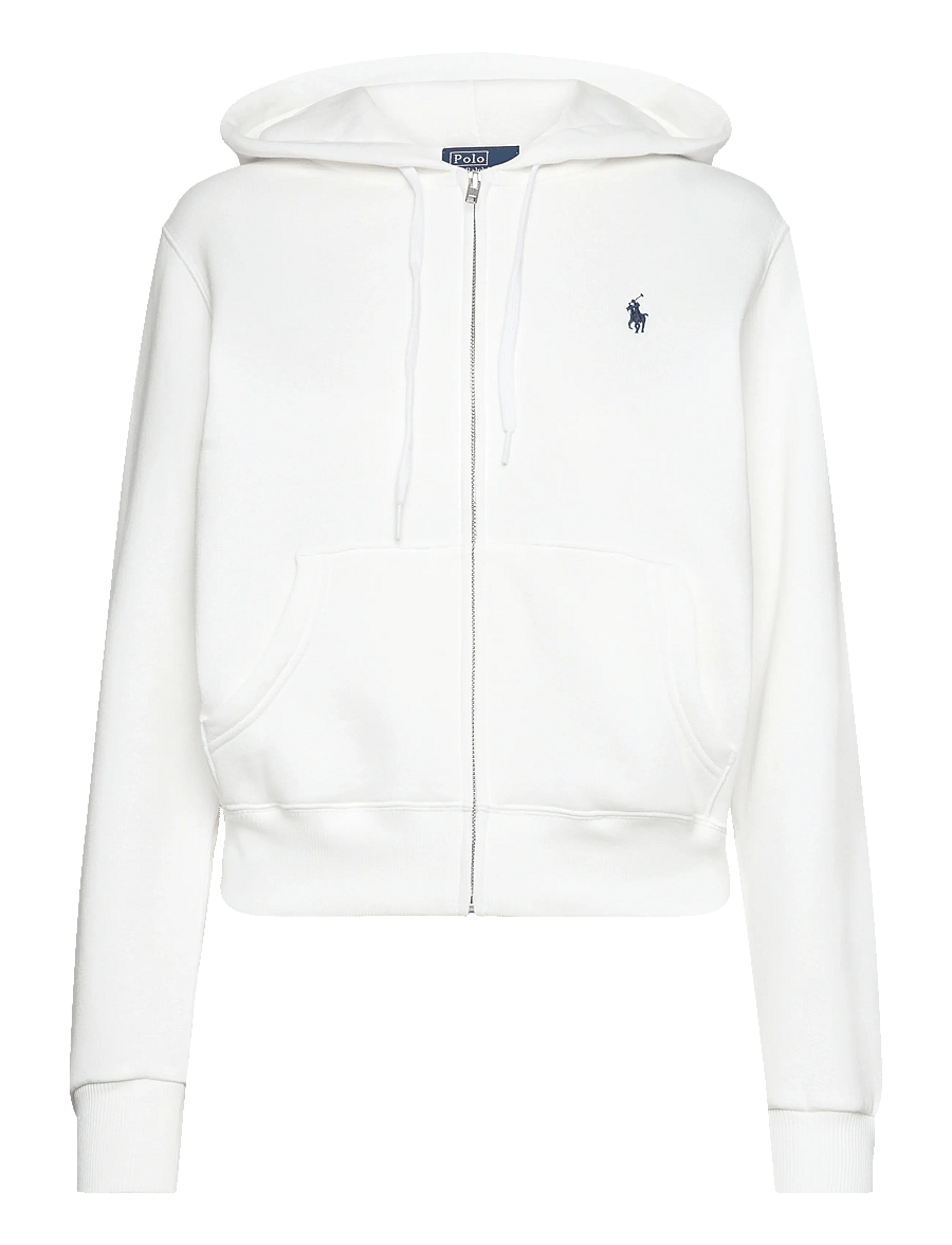 Polo Ralph Lauren - Fleece Full-Zip Hoodie - sweatshirts & hættetrøjer - white - 1