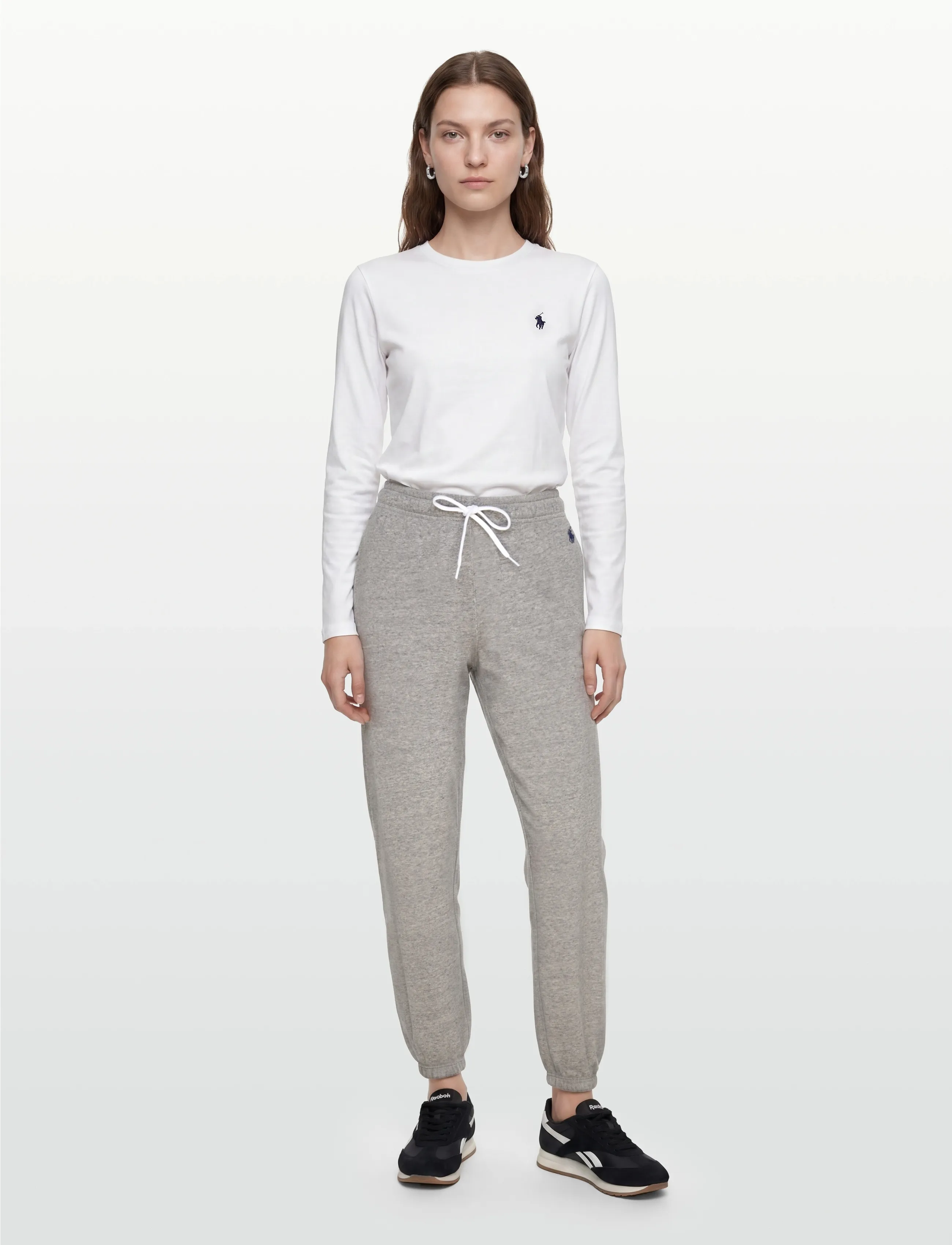 Polo Ralph Lauren Fleece Drawstring Sweatpant, XS, Grey, Sport Pants > Sport Sweatpants, Dame