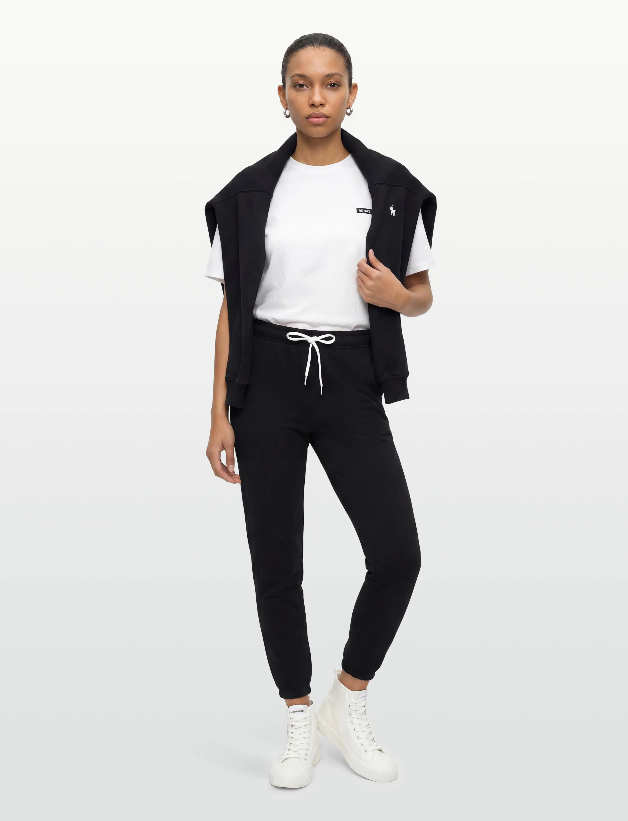 Polo Ralph Lauren Fleece Drawstring Sweatpant, S, Black, Sport Pants > Sport Sweatpants, Dame