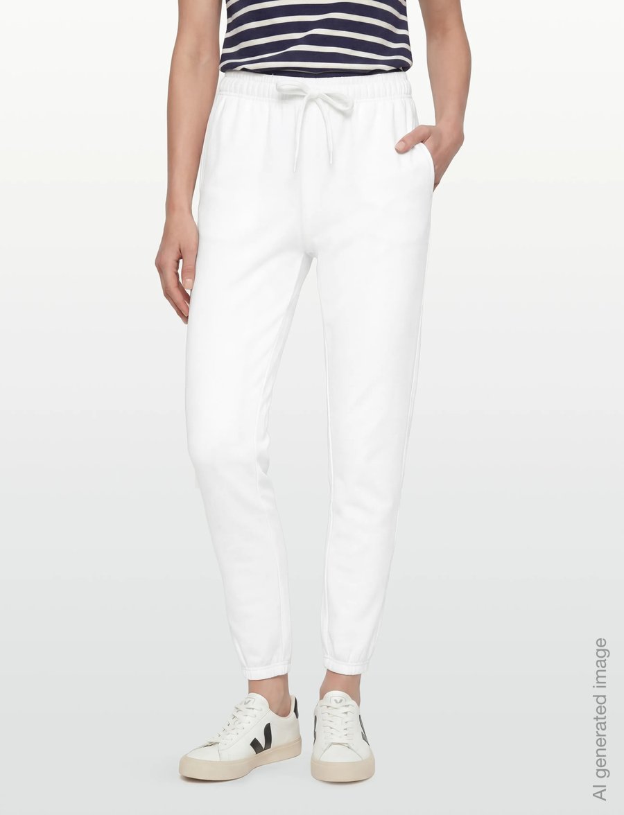 Polo Ralph Lauren - Fleece Drawstring Sweatpant - träningsbyxor - white - 3